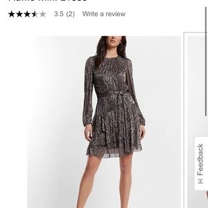 Express shimmer dress